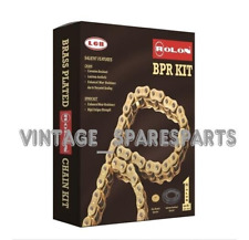 Heavy Duty Brass Chain & Sprocket Kit Fit for Yamaha RX100 , RX 100