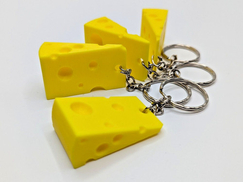 Swiss cheese style keyring - style,