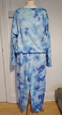 Victoria's Secret PINK Blue Tie Dye Effect Tracksuit Set Size M