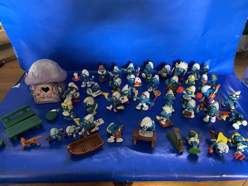 Vintage smurf sleich joblot - smurf,