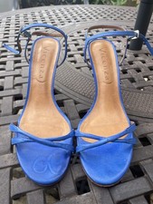Vicenza Blue Strappy Sandals