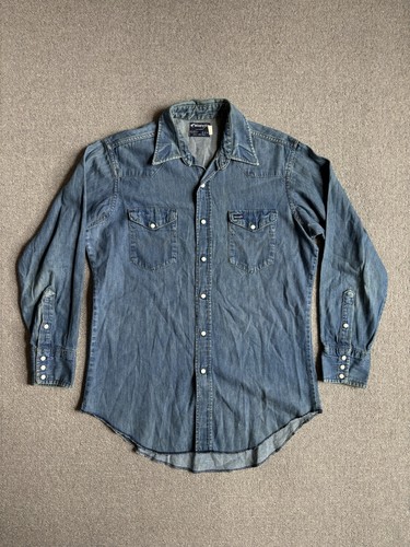 Vintage wrangler blue denim - blue,