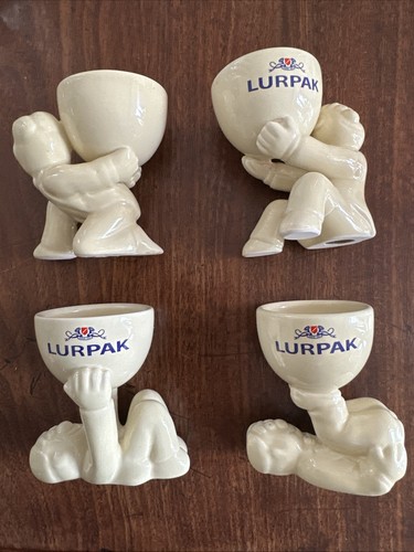 Lurpak butter man egg cups - lurpak,