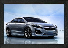 Silver Subaru Car Concept