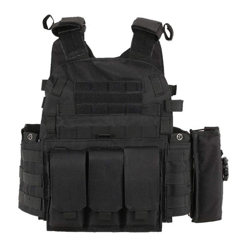 Black tactical molle - black, paintball
