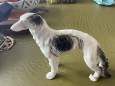 Vintage borzoi ceramic dog - vintage,