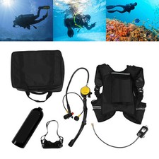 DCCMS DS‑2000 2L Mini Scuba Tank Oxygen Cylinder Set With Diving Goggles BL