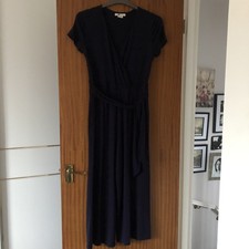 Boden Ladies Jersey Style Navy Smart casual Occasion Work Cropped Jumpsuit, 12P.