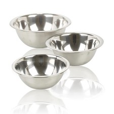 Set of 3 Stainless Steel Metal