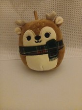 Squishmallows Dawn the Fawn 4” Ornament by Kellytoy Excellent Condition