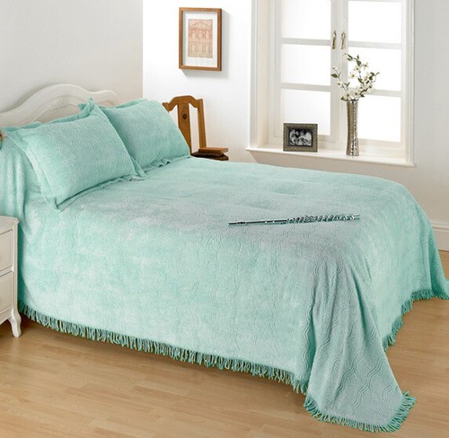 Diana cowpe green bedspread - cowpe,