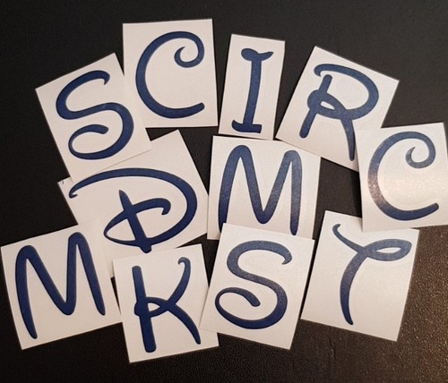 Vinyl letters initials - 2x,