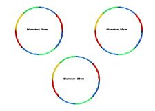 1-3Pk Kids Plastic Hula Hoop