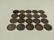 Pre 1919 Three Pence Pieces 1916 1917 1918 and 1919 King George V Silver Coins