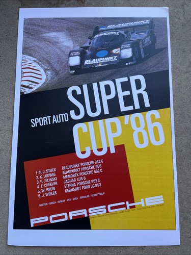 Porsche super cup 1986 - super, winners