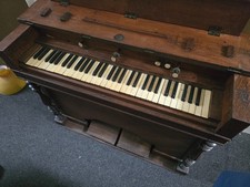 Antique travelling pump organ -  hall table -side table