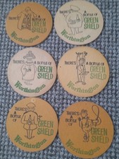 Six Worthington Brewery Beermats