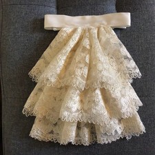 Jabot cravat pale - pale, cream