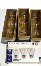6w LED Lamps E27 GLS Pub Garden Festoon Lighting Pack of 12  Warm White Bulb