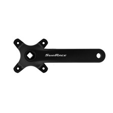 Sunrace FCM800 Crankset 175mm Black Square Taper 96 BCD Includes Chainring Bolts
