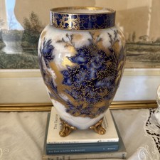 Carlton Ware Footed Vase Blue