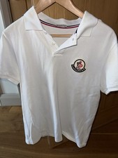 Moncler Polo Shirt White Size