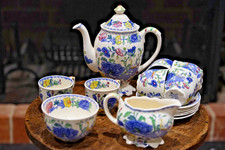 Mason’s Regency Ironstone Tea Set Teapot Cups Saucers Creamer Sugar Bowl Vintage