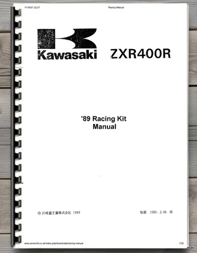 Kawasaki zxr400r racing - zxr400r,