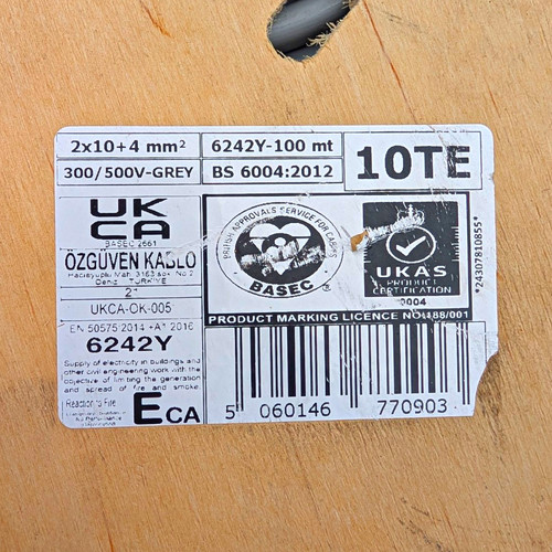 6242y 2x10 4mm - 6242y, 2x10+4mm²