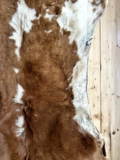 Small Brown & Cream Calf Hide