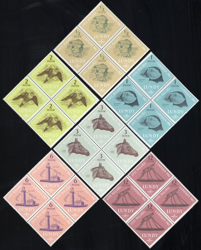 Lundy island stamps mnh - lot, of