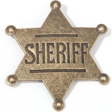 Vintage Sheriff Badge Metal