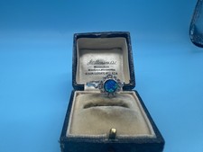 O.5 Gorgeous Solid Silver Opal Ring Sterling Gilson 925 Ladies Women’s Girls 