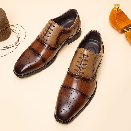 Mens leather smart - leather, lace