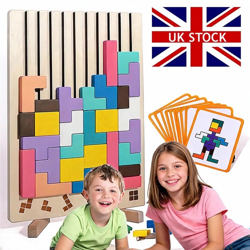 Montessori wooden tetris - montessori,