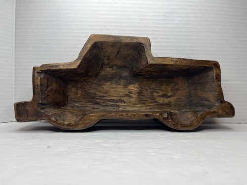 Primitive hand carved truck - primitive,