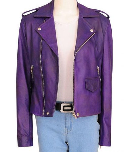Women purple lambskin - women's,
