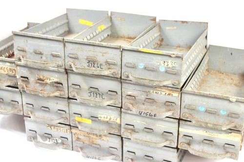 1950s industrial steel drawers - 1950s,