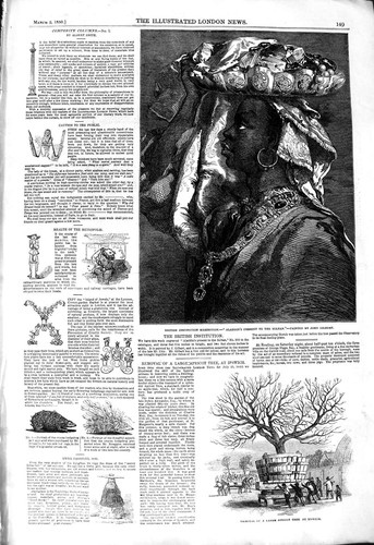 Old antique print - 1850, aladdin