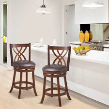 2PCS Swivel Bar Stools Counter