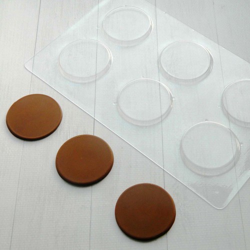 Chocolate candy mold medallion - chocolate,