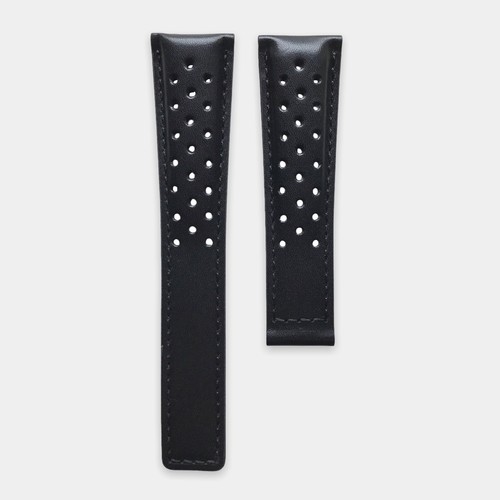 Black genuine leather - black,