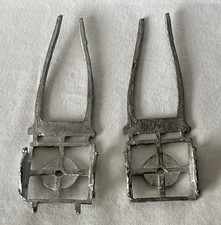 2 x Vintage Unpainted Lead