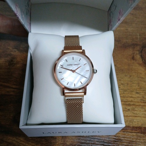 Laura ashley watch rose gold - ashley,