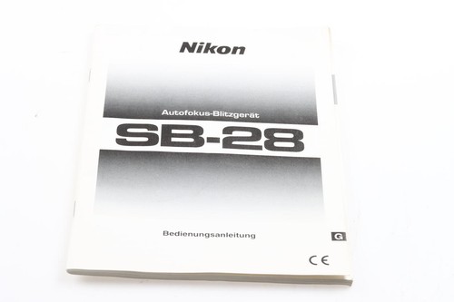 Nikon speedlight manual - nikon, sb-28