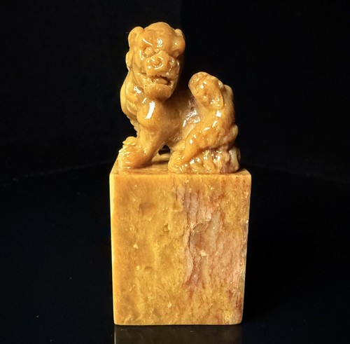 Hand carved shoushan - carved, stone