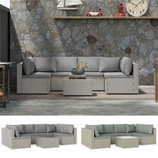 7 Pieces Rattan Garden