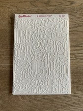 Spellbinders M-Bossabilities EL-027 Numbers And Letters Embossing Folder