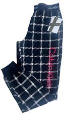 Calvin Klein Men's Check plaid Joggers, Logo & Print  with tags Black/Grey
