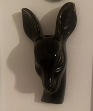 Vintage Black 22kt Gold Deer